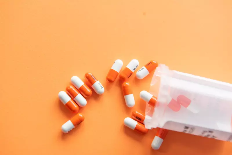 orange and white pills